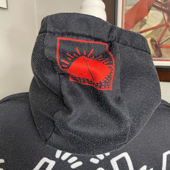 Keith Haring x Members Only Sweatshirt Hoodie Black White Size Medium - Picture 4 of 7